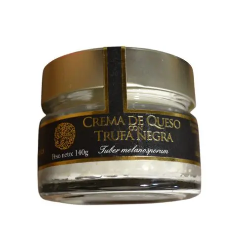 Crema de queso con trufa negra